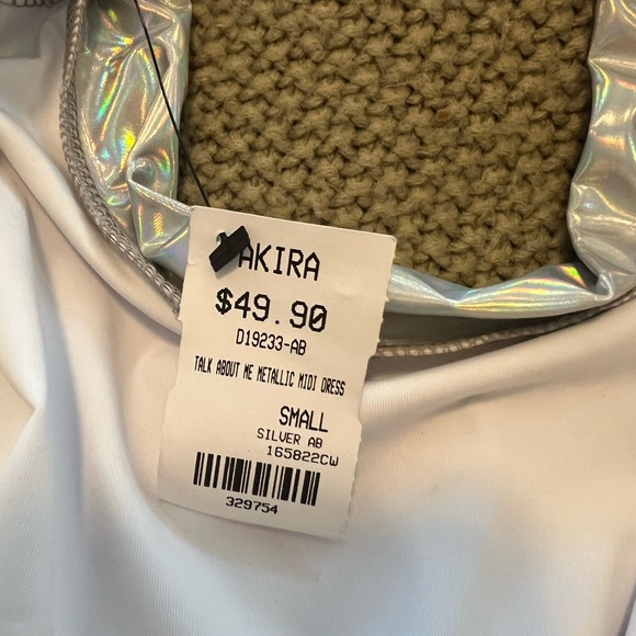 Holographic Long Sleeve Dress Akira NWT - Picture 8 of 8